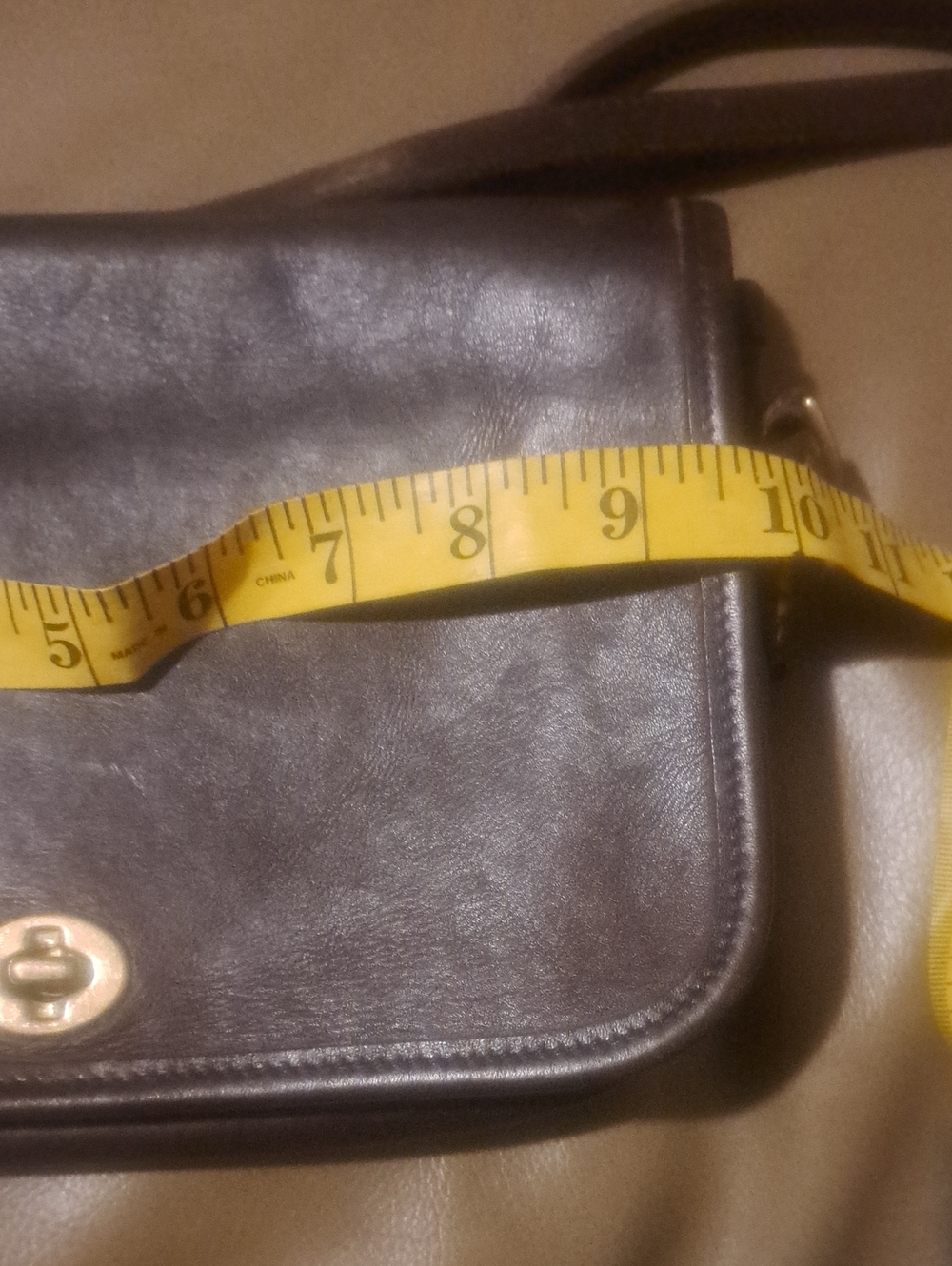 Coach #9755 Brown Leather Crossbody Bag VTG 1980s-1994 - Picture 11 of 12